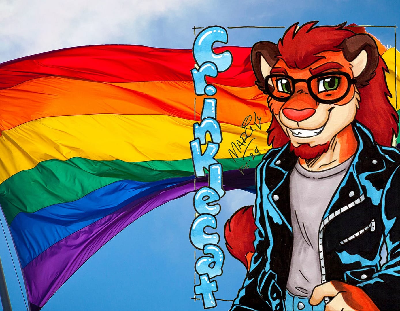Crinkle Cat celebrates Pride Month